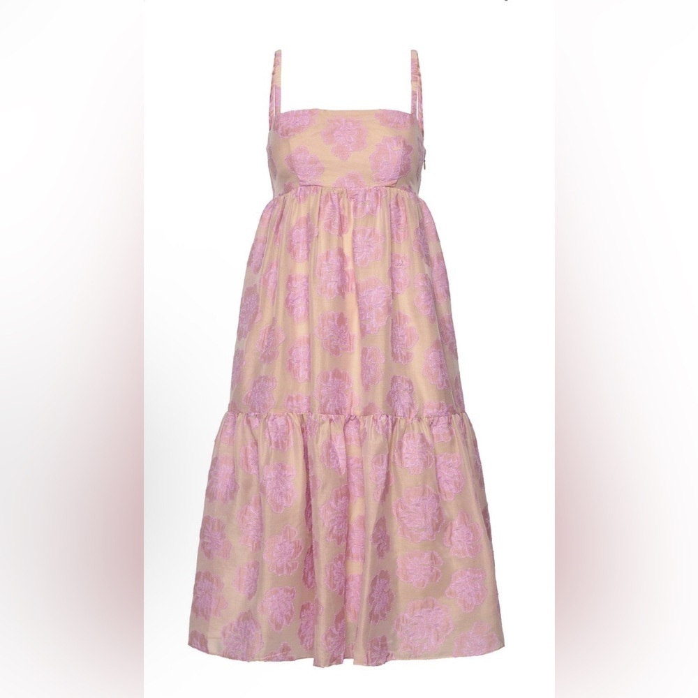 NWT Baum Und Pferdgarten Floral Pink and Tan Dress size EU 34